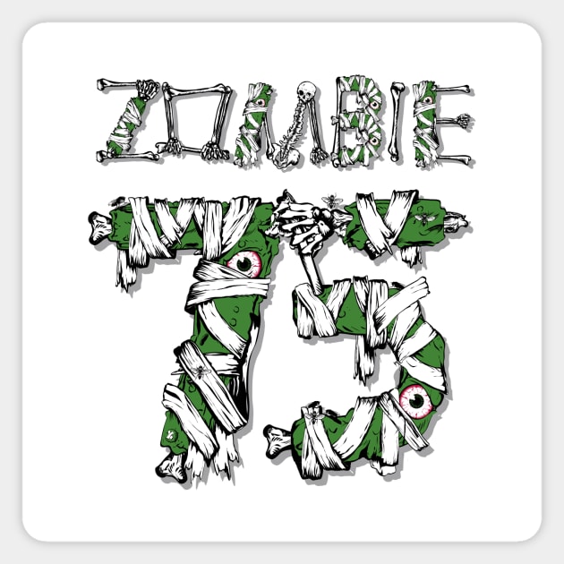 Team Zombie Sticker by Buy Custom Things